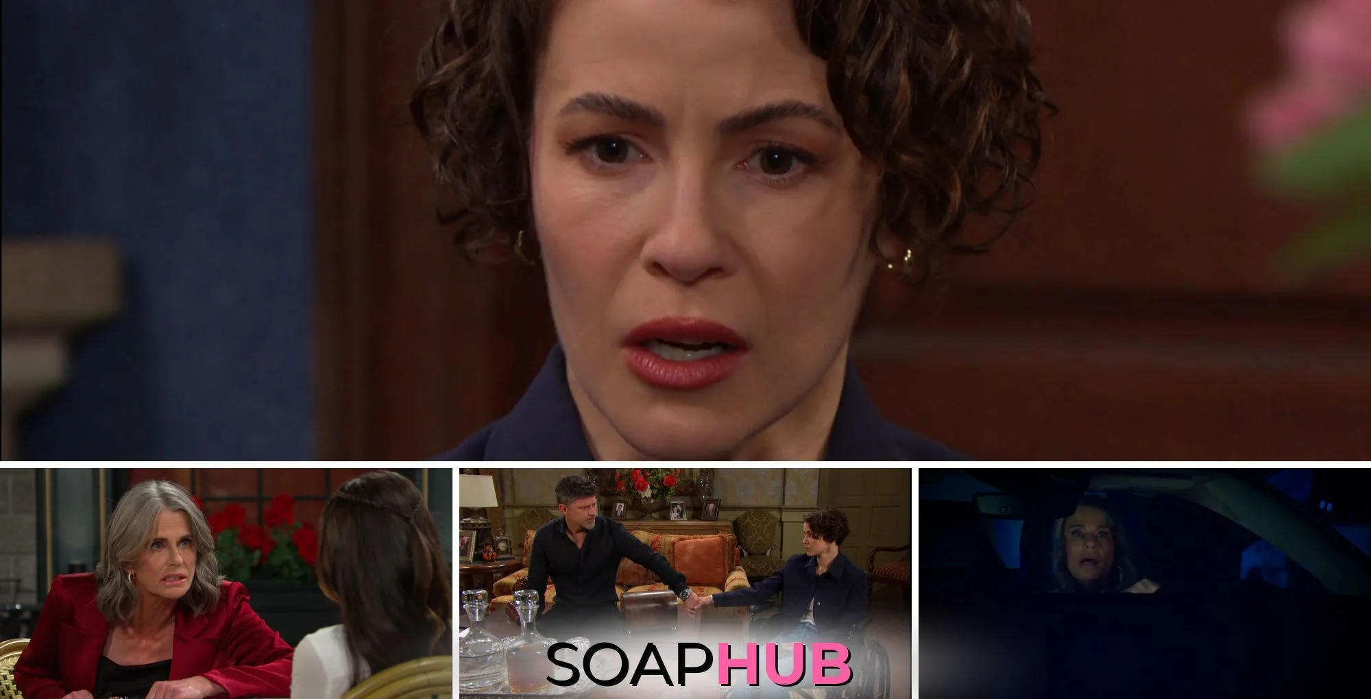 Collage of the Friday October 11 episode of Days of Our Lives, with Soap Hub Logo