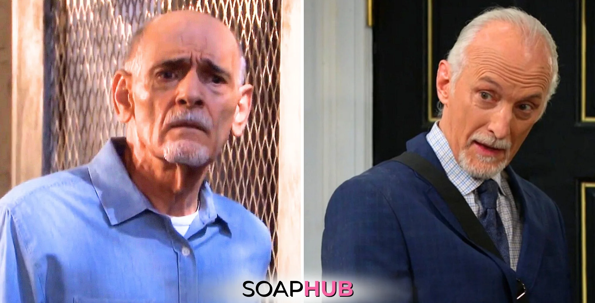 Days of Our Lives' two Dr. Rolfs with the Soap Hub logo across the bottom.