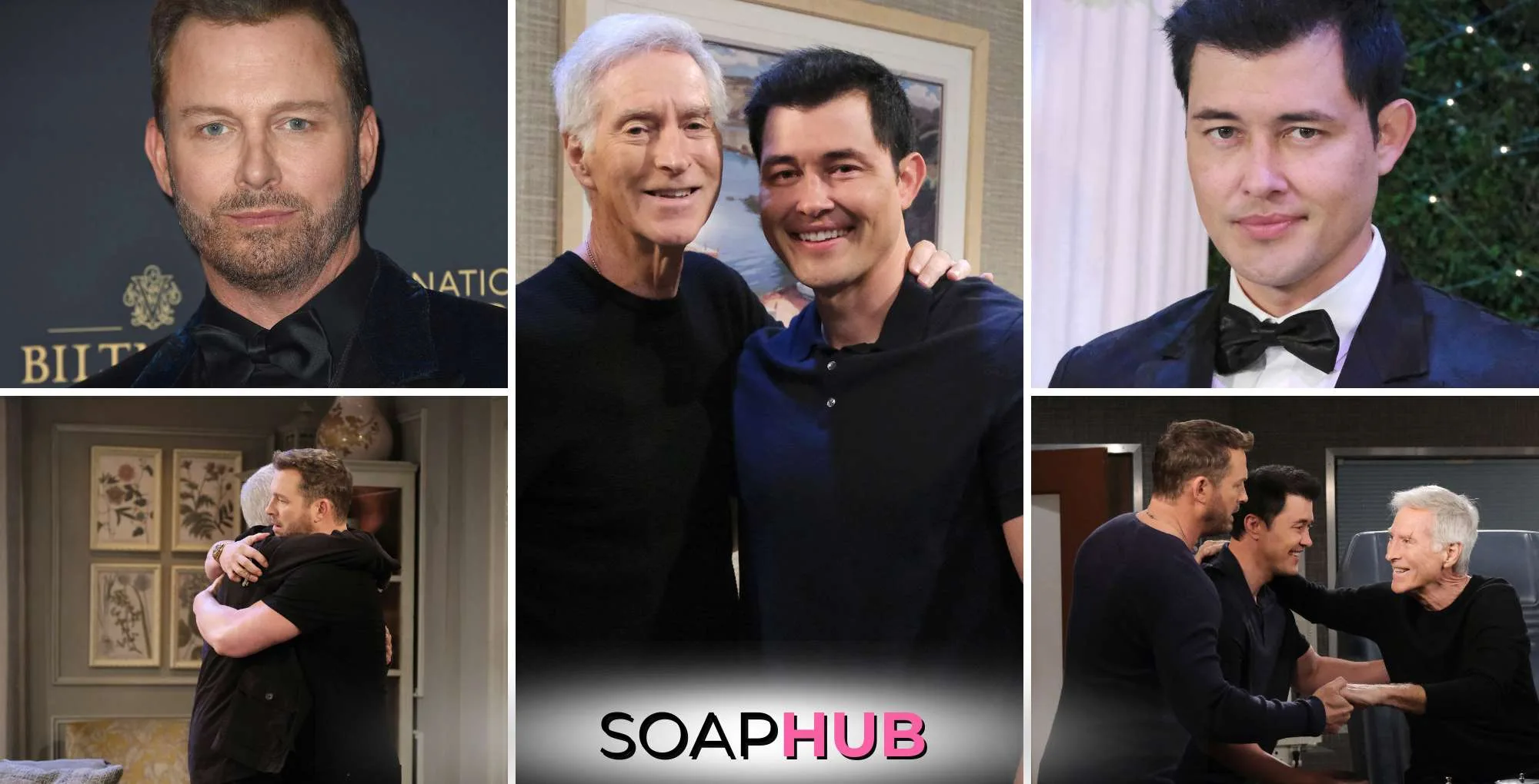 Days of our Lives Eric Martsolf, Christopher Sean, Drake Hogestyn, John, Brady, Paul, and the Soap Hub logo.