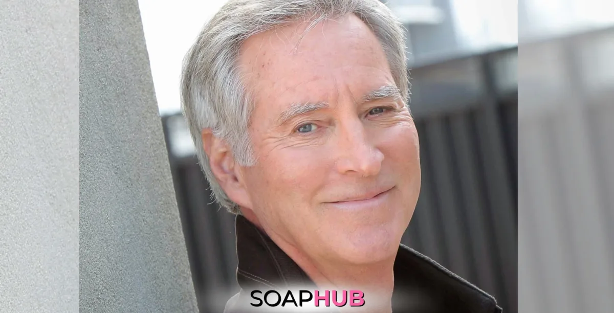 An image of the late Drake Hogestyn, with the Soap Hub logo