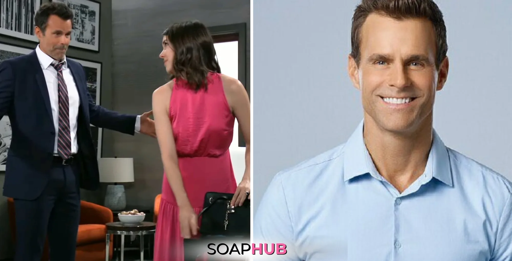 General Hospital's Drew and Willow with the Soap Hub logo across the bottom.