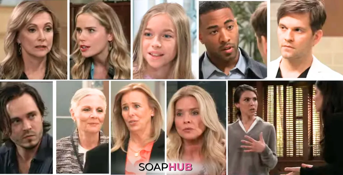 The General Hospital cast with the Soap Hub logo across the bottom.