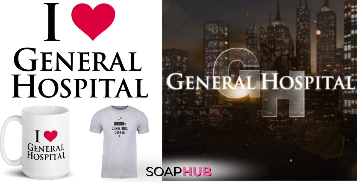 General Hospital merch with Soap Hub logo.