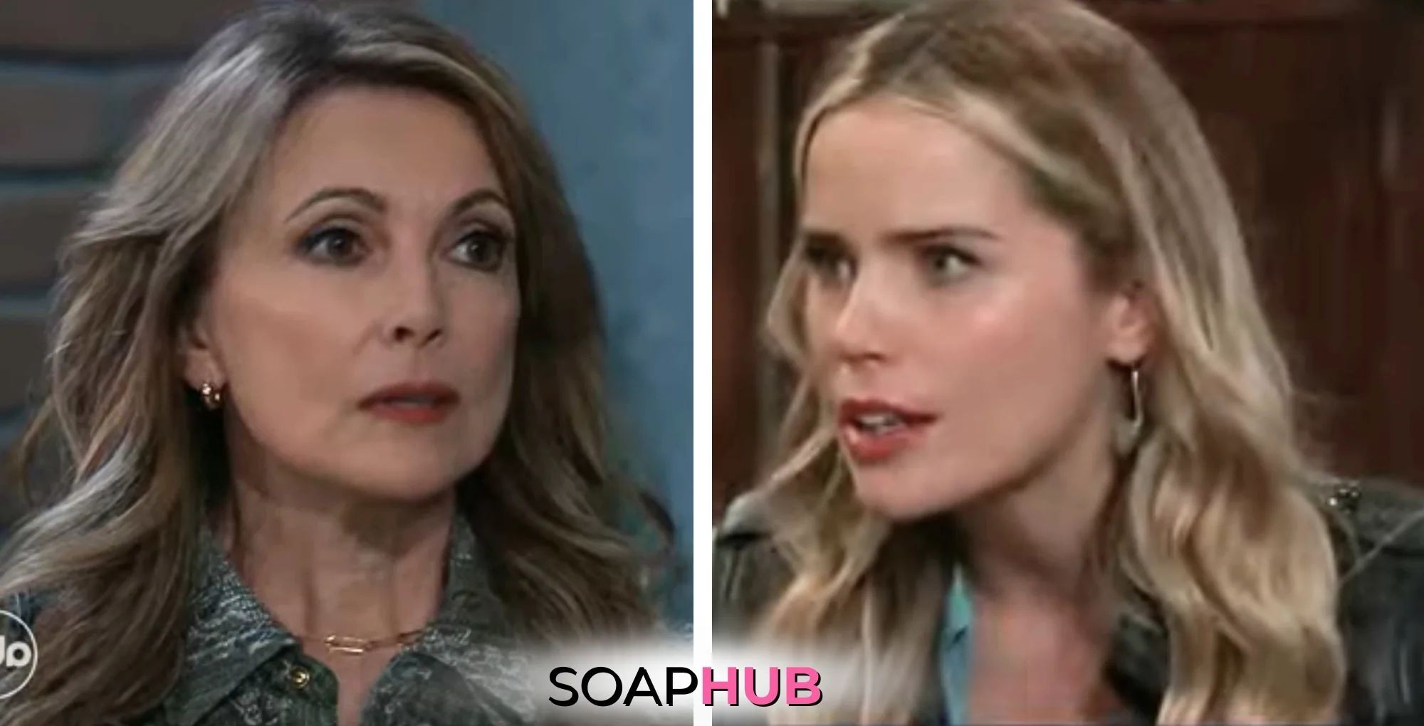 General Hospital Holly, Sasha, and the Soap Hub logo.