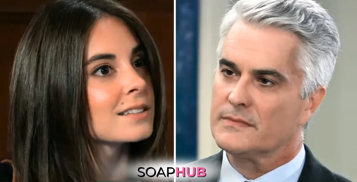 General Hospital spoilers for Wednesday, October 23, 2024, featuring Molly and Ric, with the Soap Hub logo