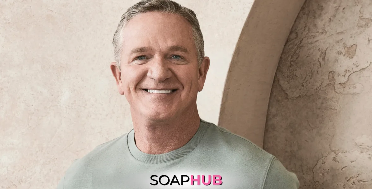 Image of The Golden Bachelorette Chock Chapple with the Soap Hub logo.