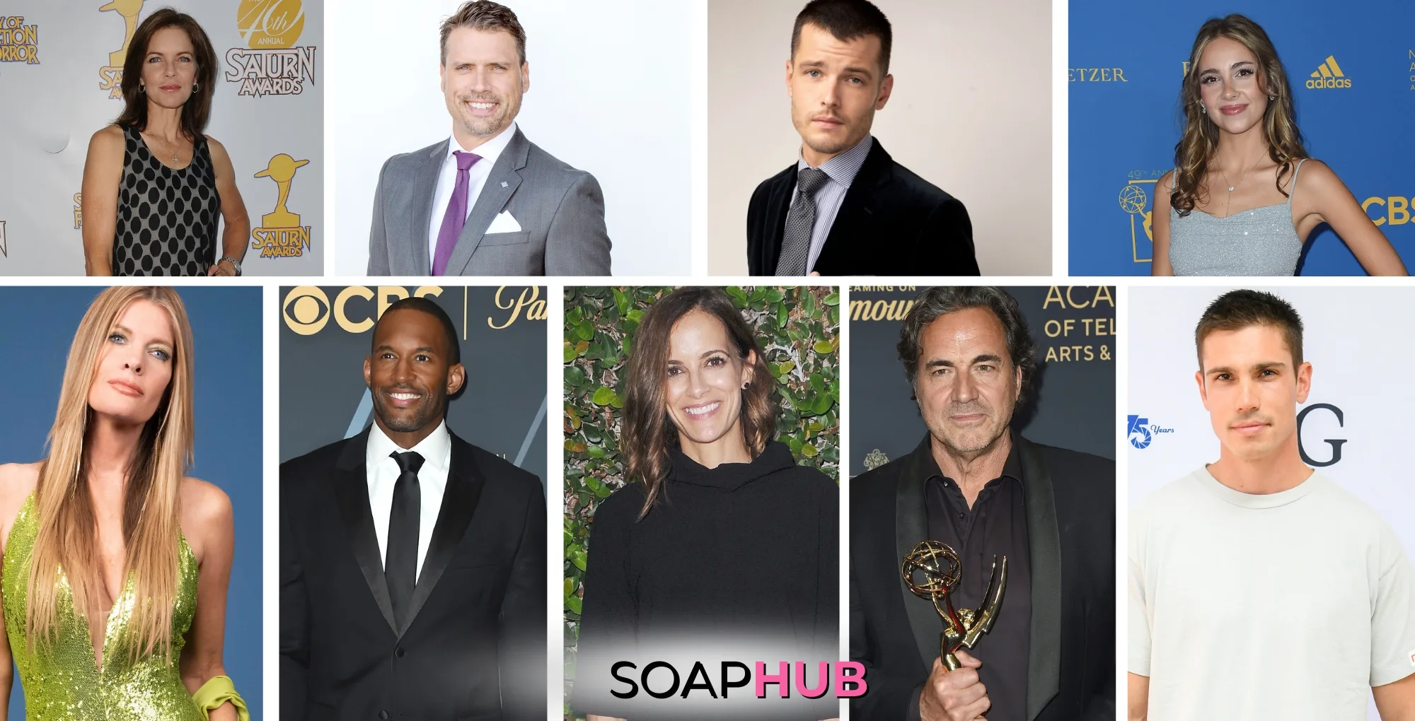 Stars from The Bold and the Beautiful and The Young and the Restless with the Soap Hub logo across the bottom.