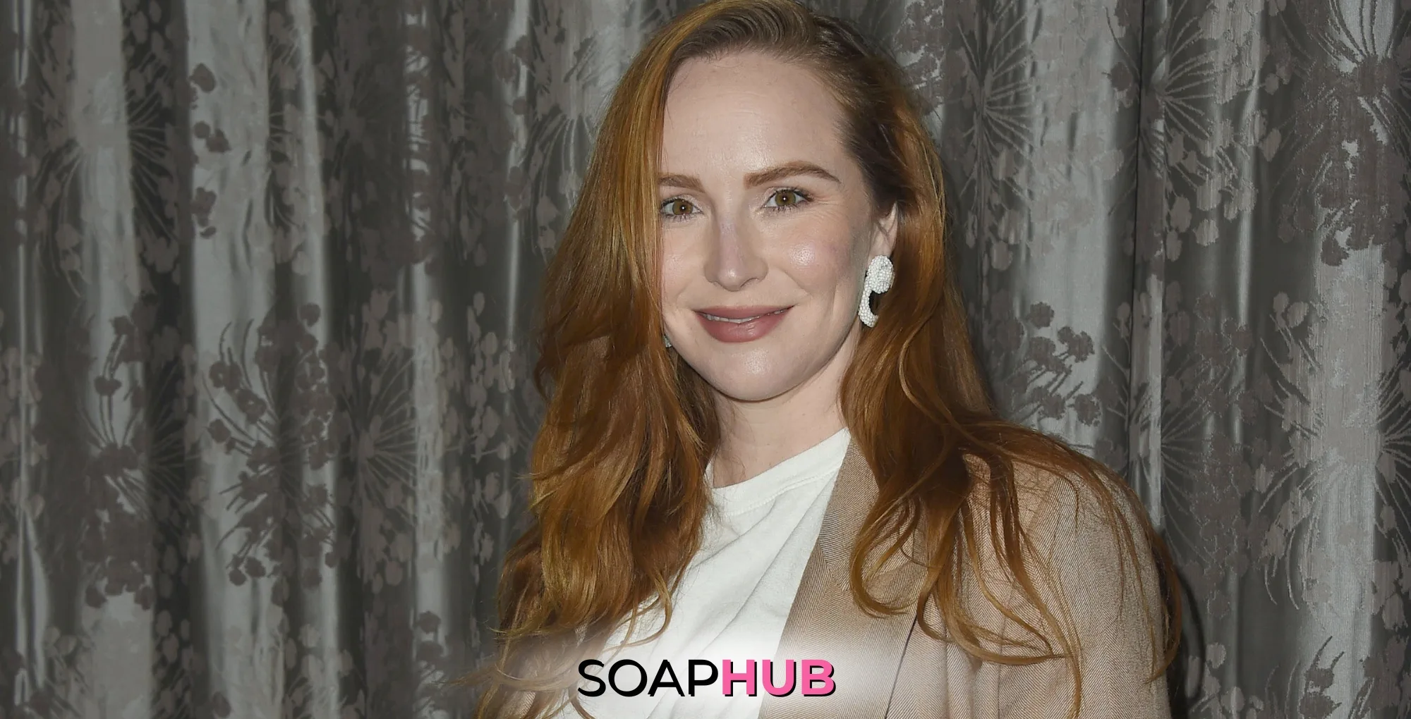 Young and Restless' Camryn Grimes with Soap Hub logo.