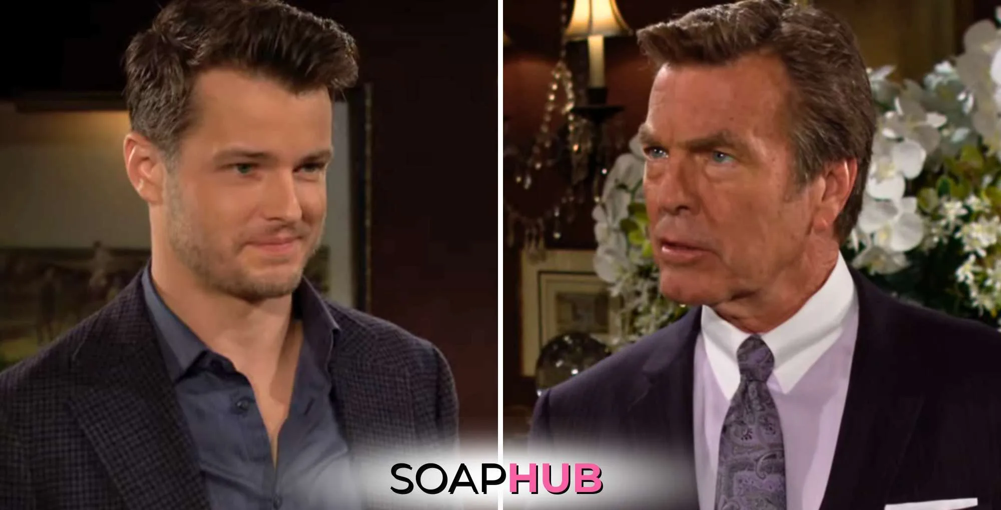 October 10 Young and Restless Kyle, Jack, and the Soap Hub logo.