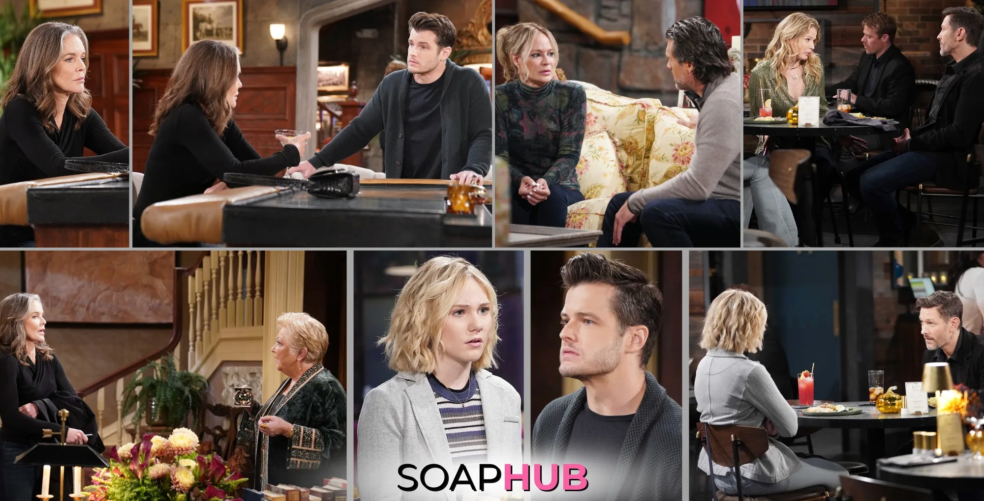 Young and the Restless Spoilers Preview October 24 with the Soap Hub logo.