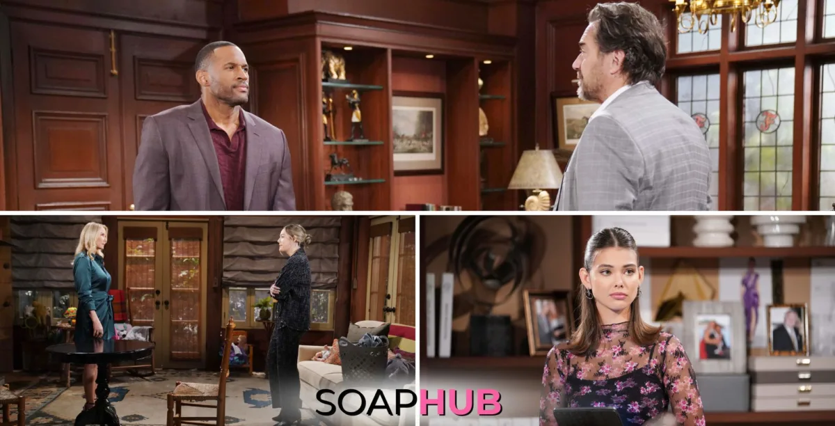 Weekly Bold and the Beautiful Recap November 25-29, with the Soap Hub logo.