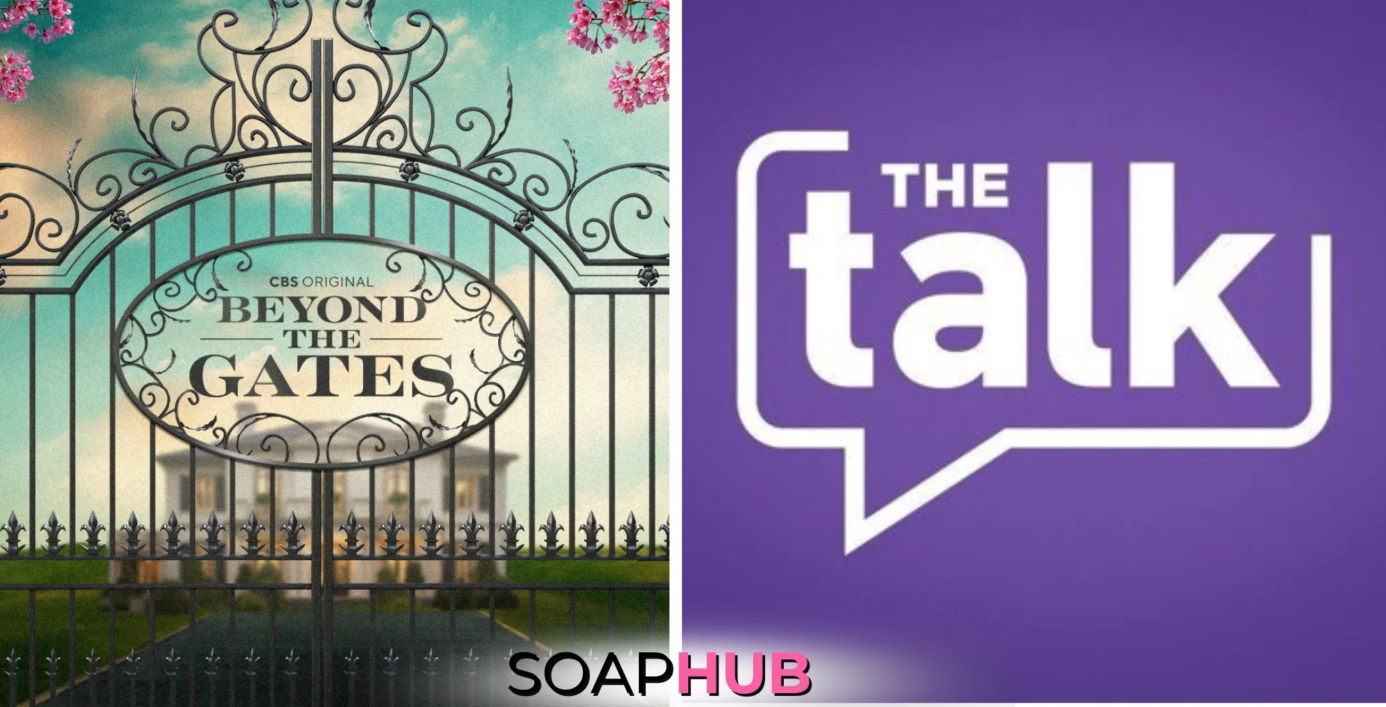 Key art for The Talk and Beyond the Cates, with Soap Hub Logo,