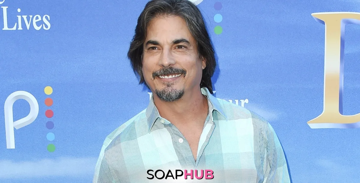 Days of Our Lives' Bryan Datillo with the Soap Hub logo across the bottom.