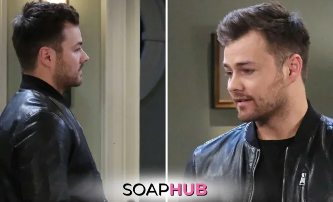 Days of our Lives Doug Williams III with the Soap Hub logo.