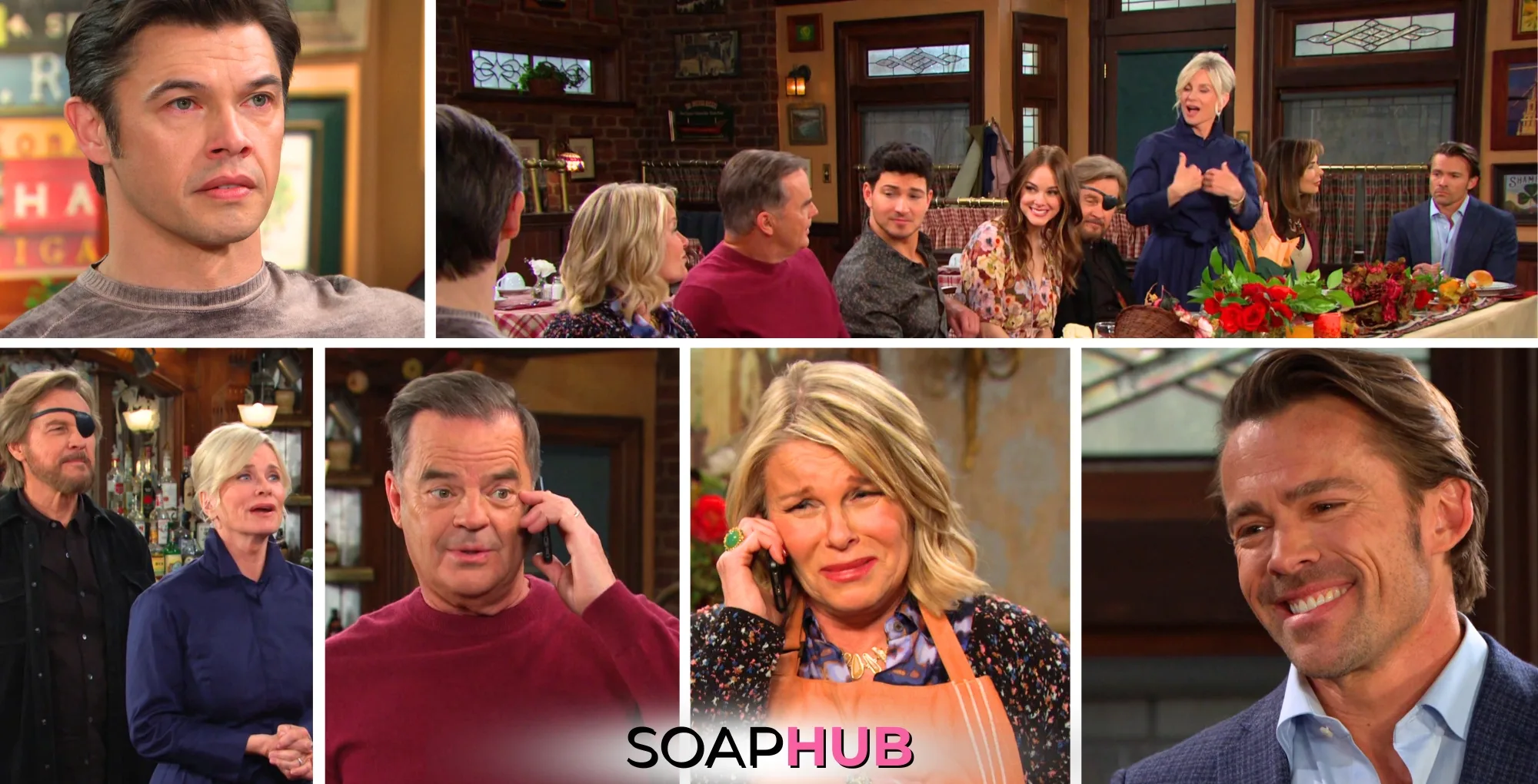 Collage of the Tuesday, November 26 episode of Days of Our Lives, with soap hub logo