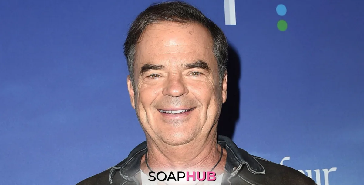 Image of Days of Our Lives Wally Kurth with the Soap Hub logo.