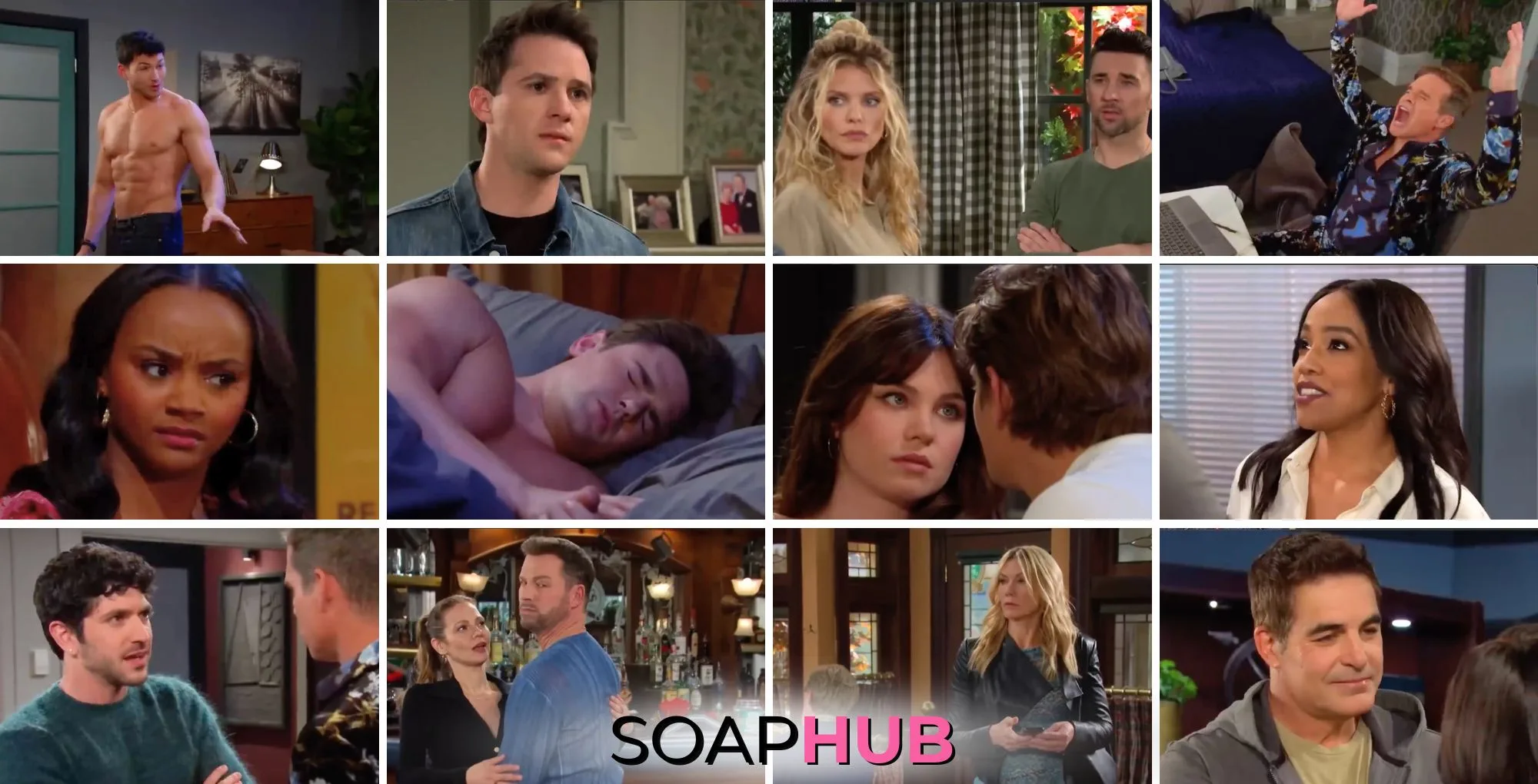 Days of our Lives Spoilers Weekly Video Preview November 11-15, 2024, with the Soap Hub logo.