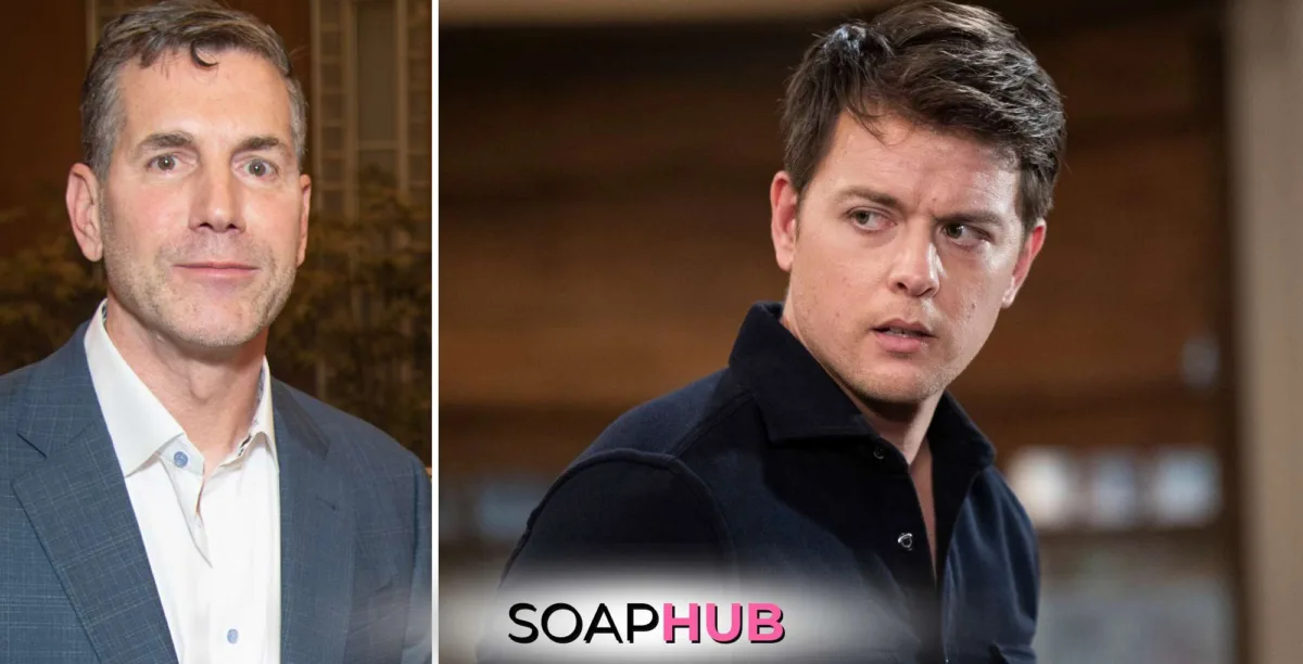 General Hospital Frank Valentini and Chad Duell as Michael Corinthos with the Soap Hub logo.