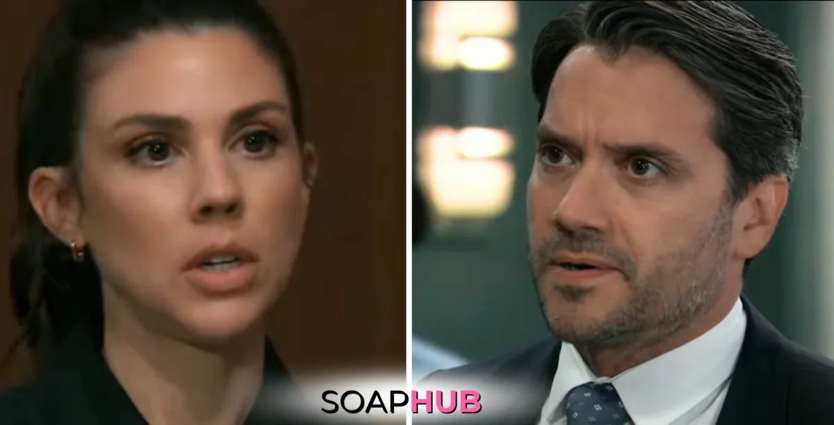 Kristina and Dante want justice in General Hospital spoilers for November 20, 2024, with the Soap Hub logo