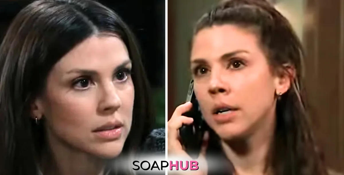 General Hospital Spoilers Monday November 11 Kristina with the Soap Hub logo.