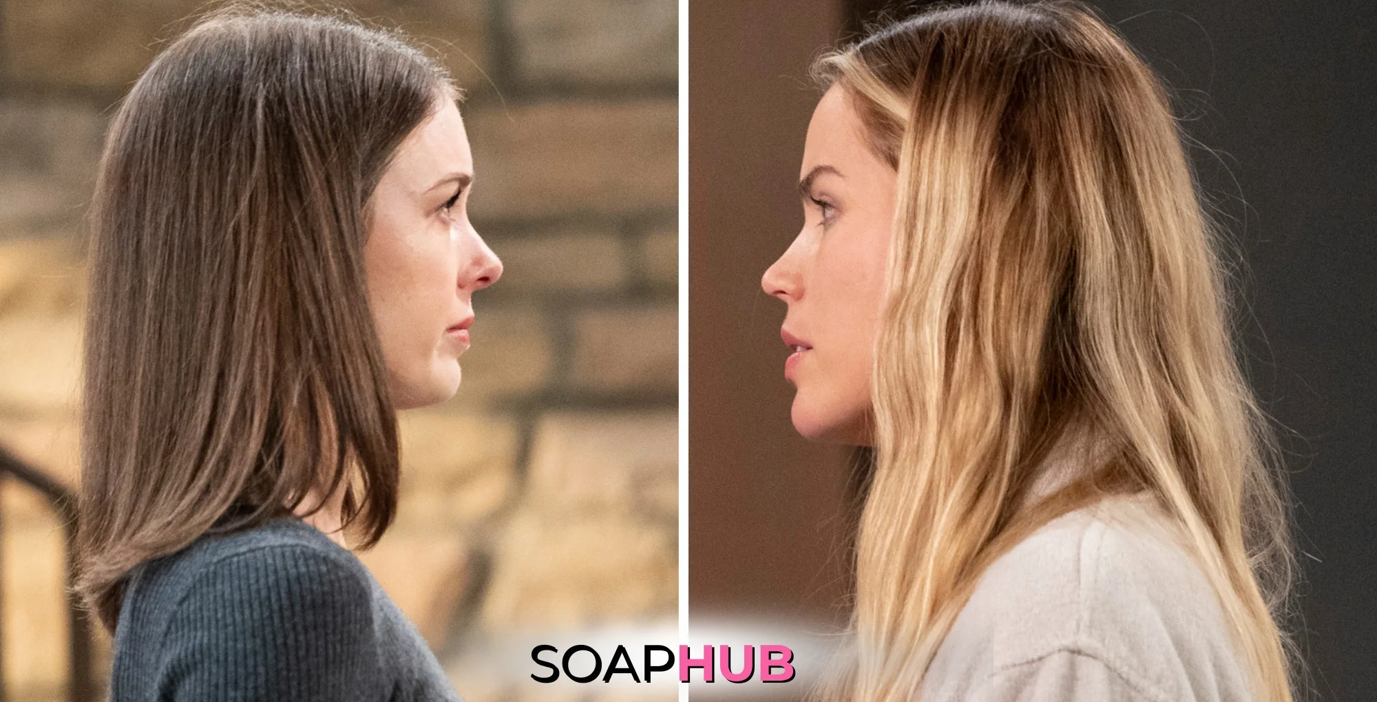 Willow and Sasha confront each other, General Hospital spoilers for Tuesday, November 5, 2024, with the Soap Hub logo