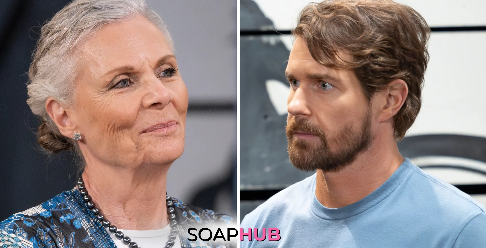 Tracy and Cody strategize in General Hospital spoilers for Friday, November 8, 2024, with the Soap Hub logo