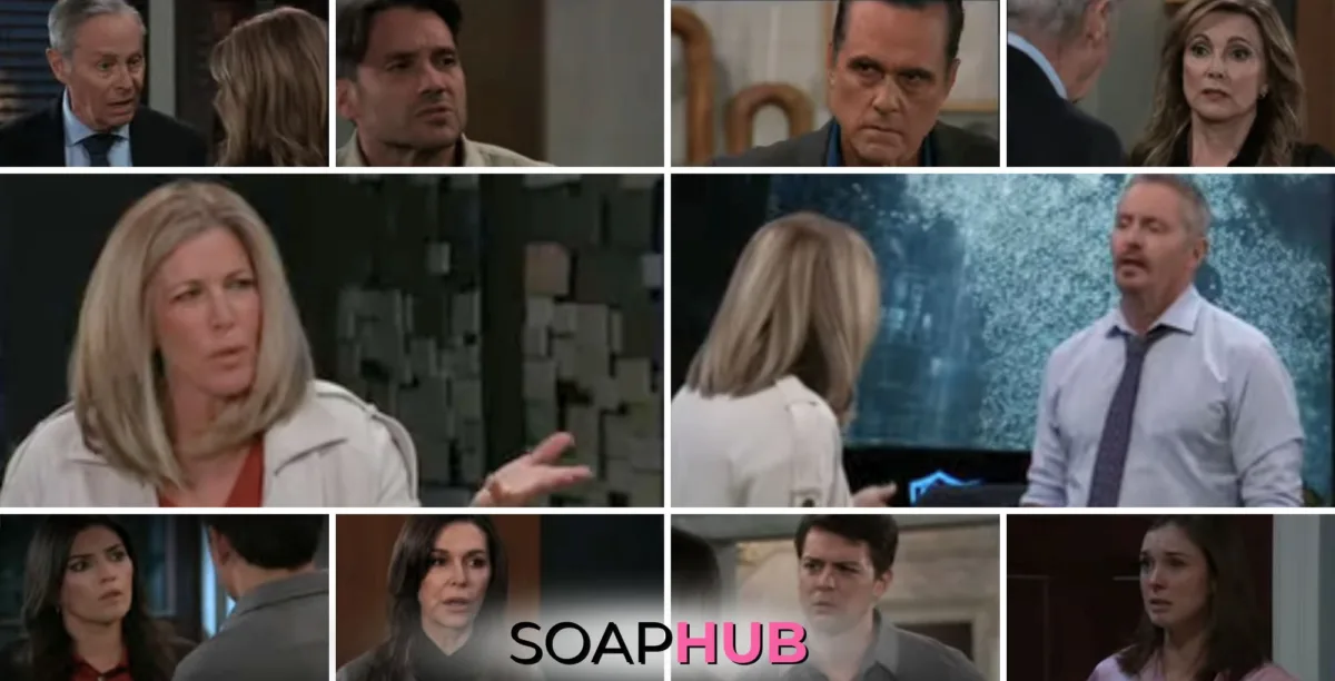 The cast of General Hospital with the Soap Hub logo across the bottom.