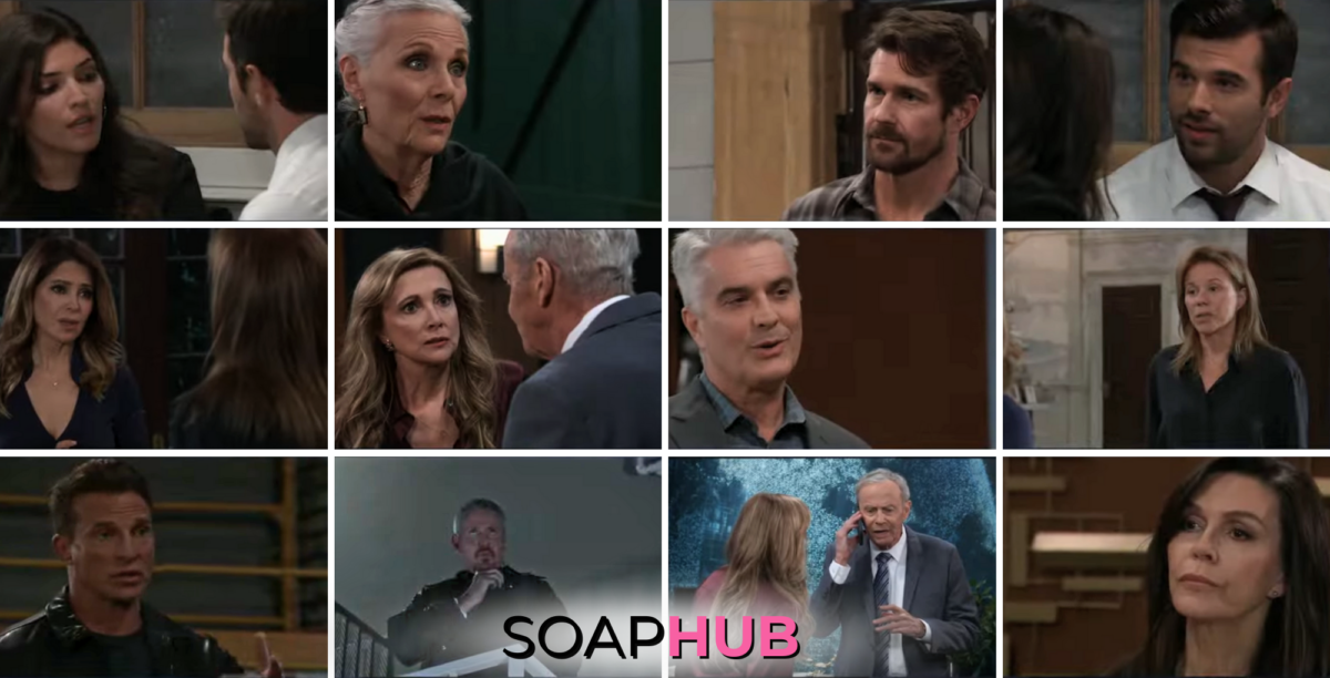 The cast of General Hospital with the Soap Hub logo across the bottom.