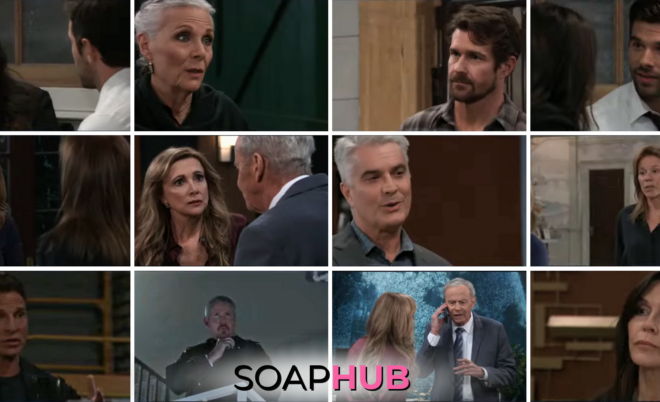 The cast of General Hospital with the Soap Hub logo across the bottom.