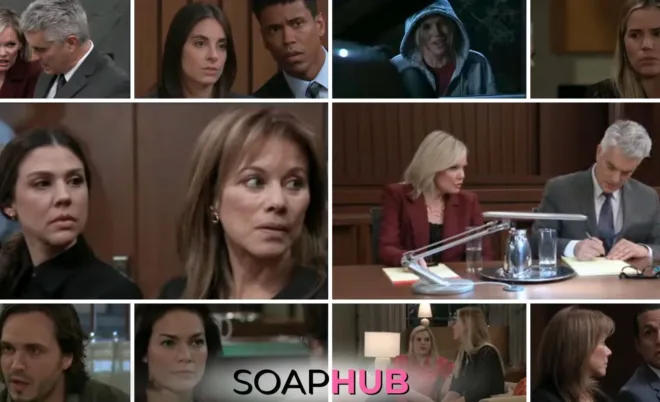 The cast of General Hospital with the Soap Hub logo across the bottom.