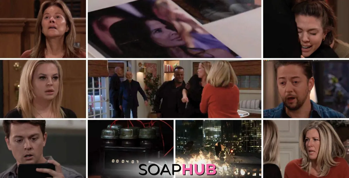 General Hospital spoilers preview collage for the week of November 4, with the Soap Hub logo