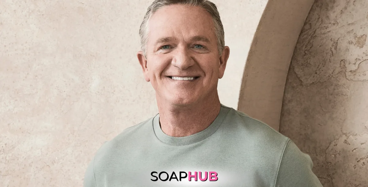 Image of Golden Bachelorette's Chock Chapple with the Soap Hub logo.