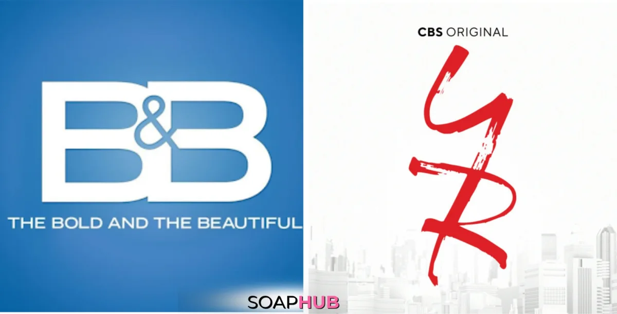 The Bold and the Beautiful and The Young and the Restless logos with the Soap Hub logo across the bottom.