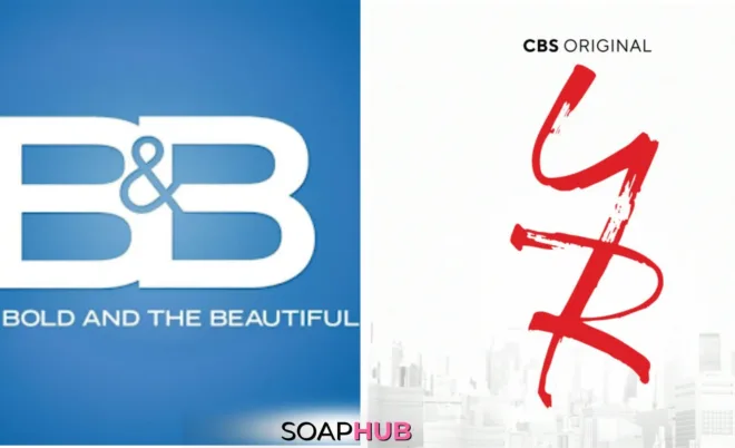 The Bold and the Beautiful and The Young and the Restless logos with the Soap Hub logo across the bottom.