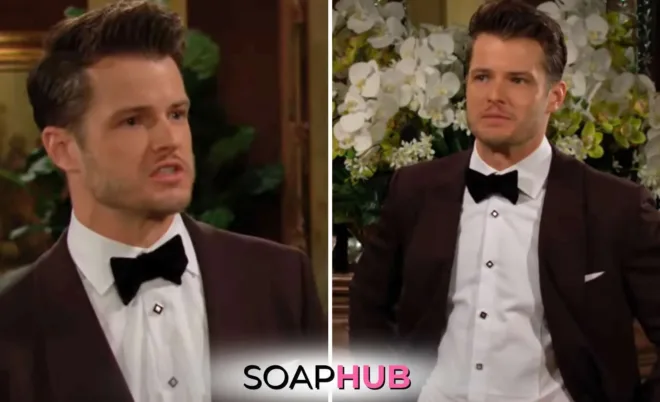 Could Kyle November 18 Young and the Restless with the Soap Hub logo.