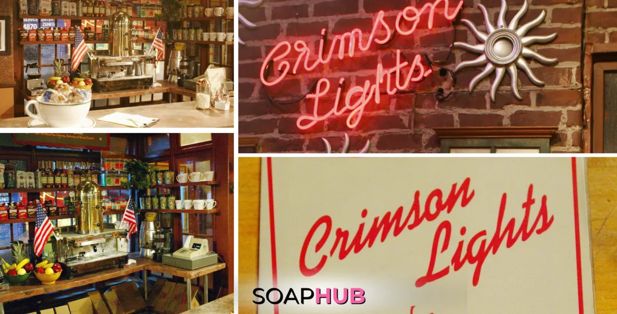 Young and the Restless Crimson Lights with the Soap Hub logo.