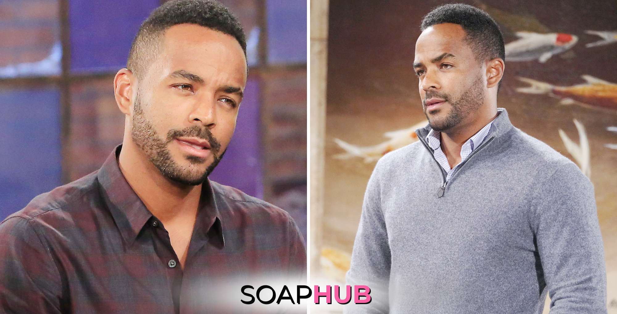 Nate Hastings on The Young and the Restless with the Soap Hub logo.