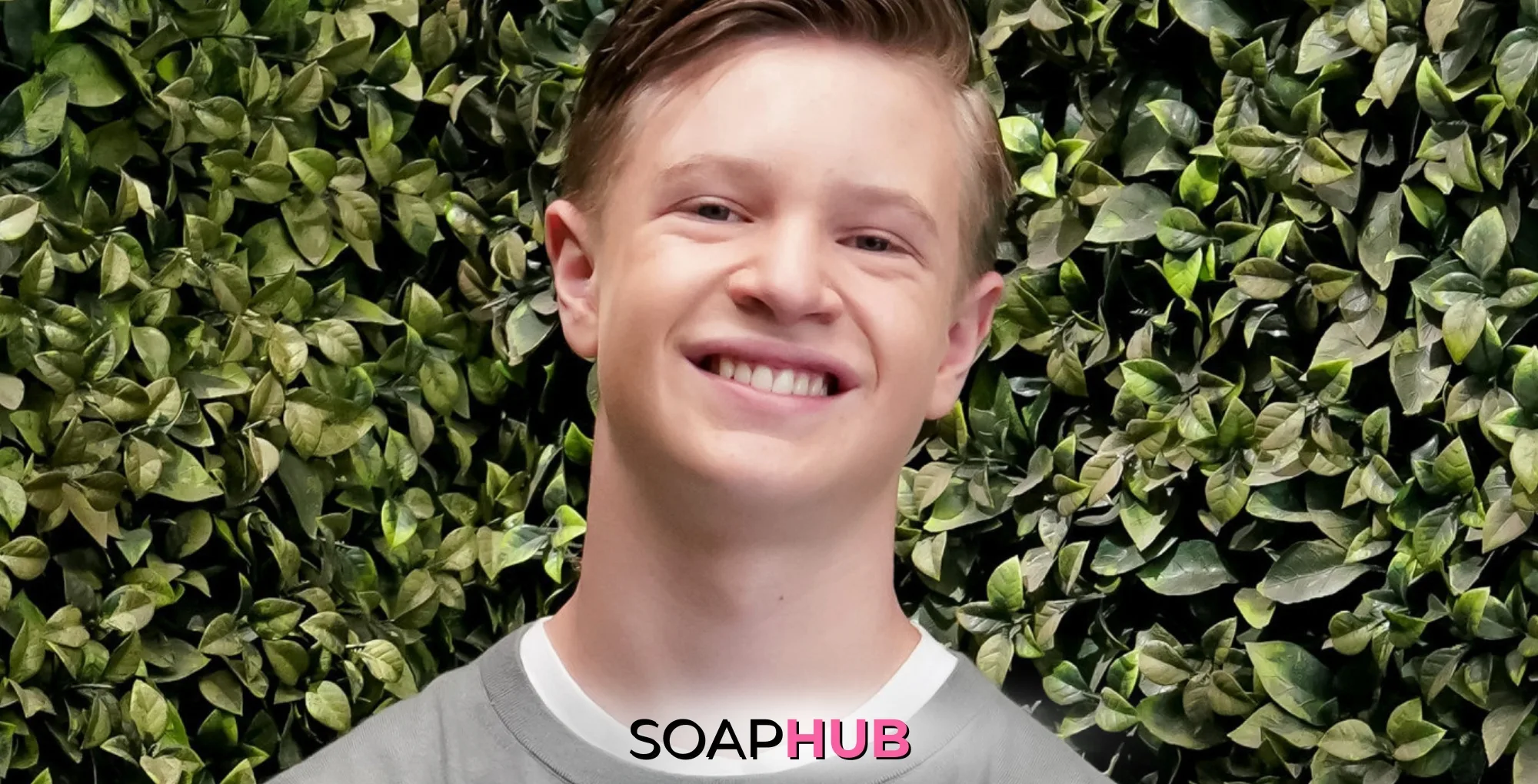 Image of The Young and the Restless' Paxton Mishkind with the Soap Hub logo.