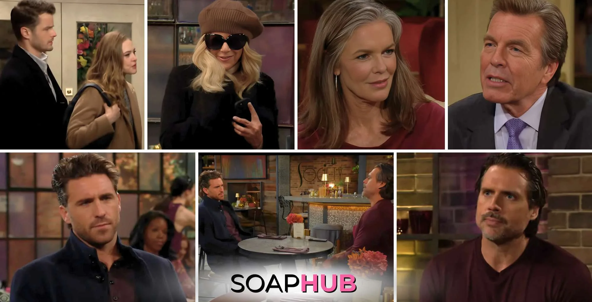 Young and the Restless Spoilers Video Preview December 2-6 with the Soap Hub logo.