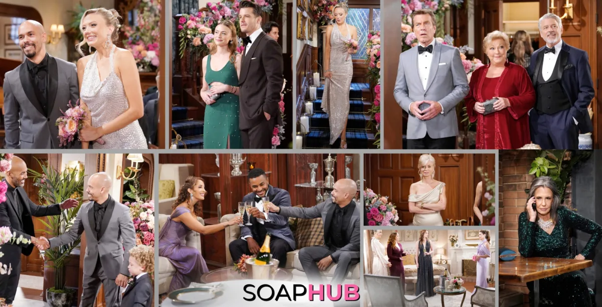 Young and the Restless Spoilers Preview November 13 with the Soap Hub logo.