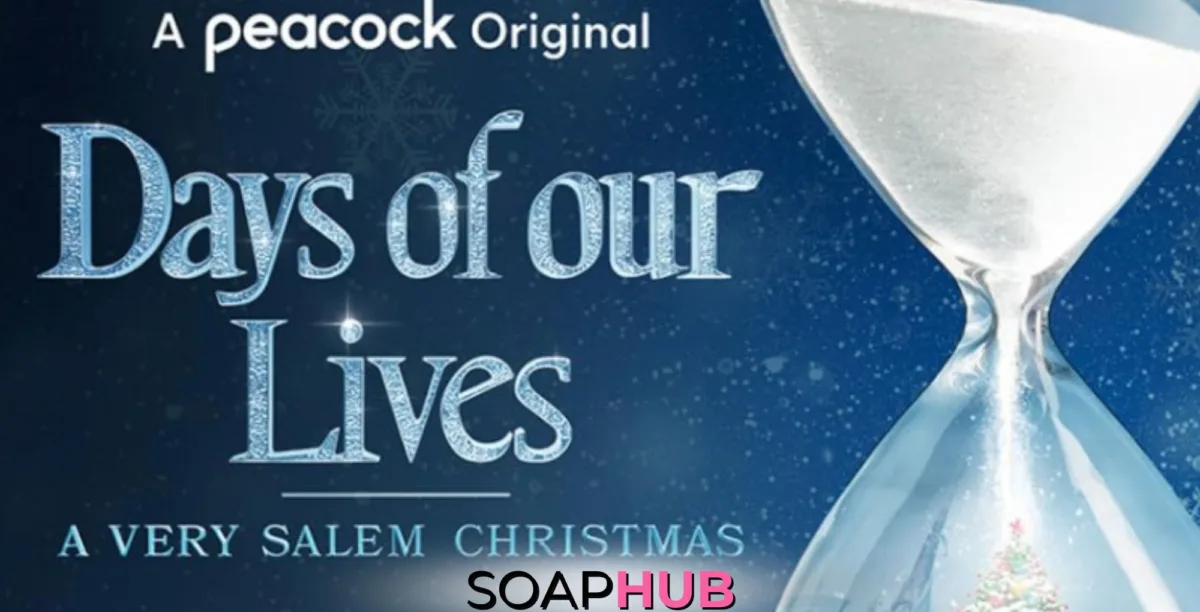 Days of Our Lives A Very Special Christmas key art, with Soap Hub logo