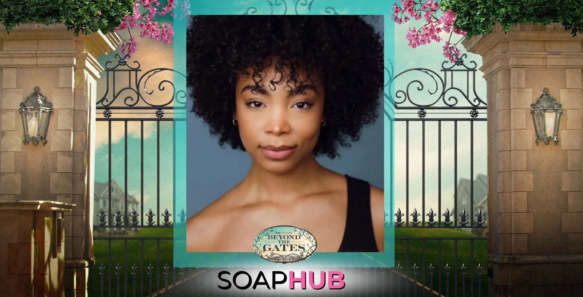 Beyond the Gates' RhonniRose Mantilla, with the Soap Hub logo.