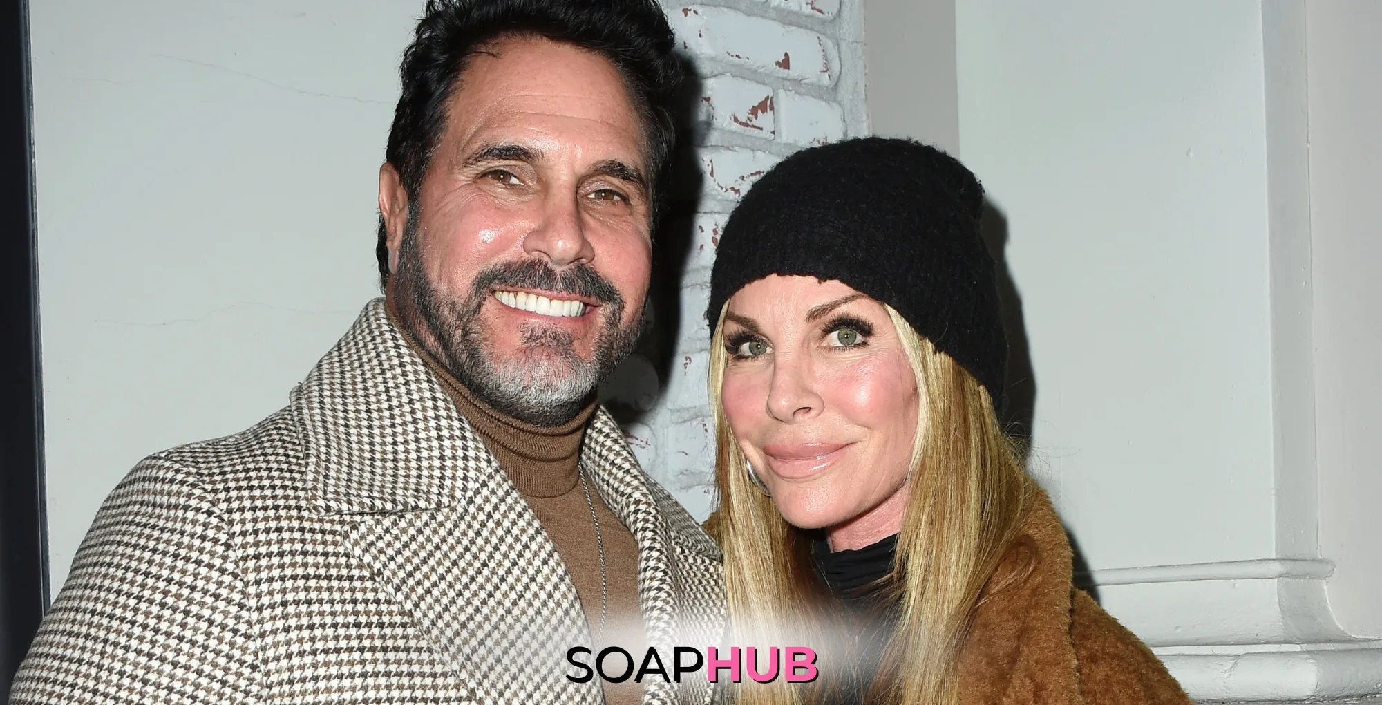 The Bold and the Beautiful's Don Diamont and Cindy Ambuehl with the Soap Hub logo across the bottom.