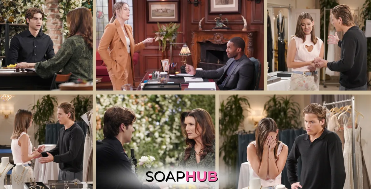 Bold and the Beautiful Spoilers Preview December 17 with the Soap Hub logo.