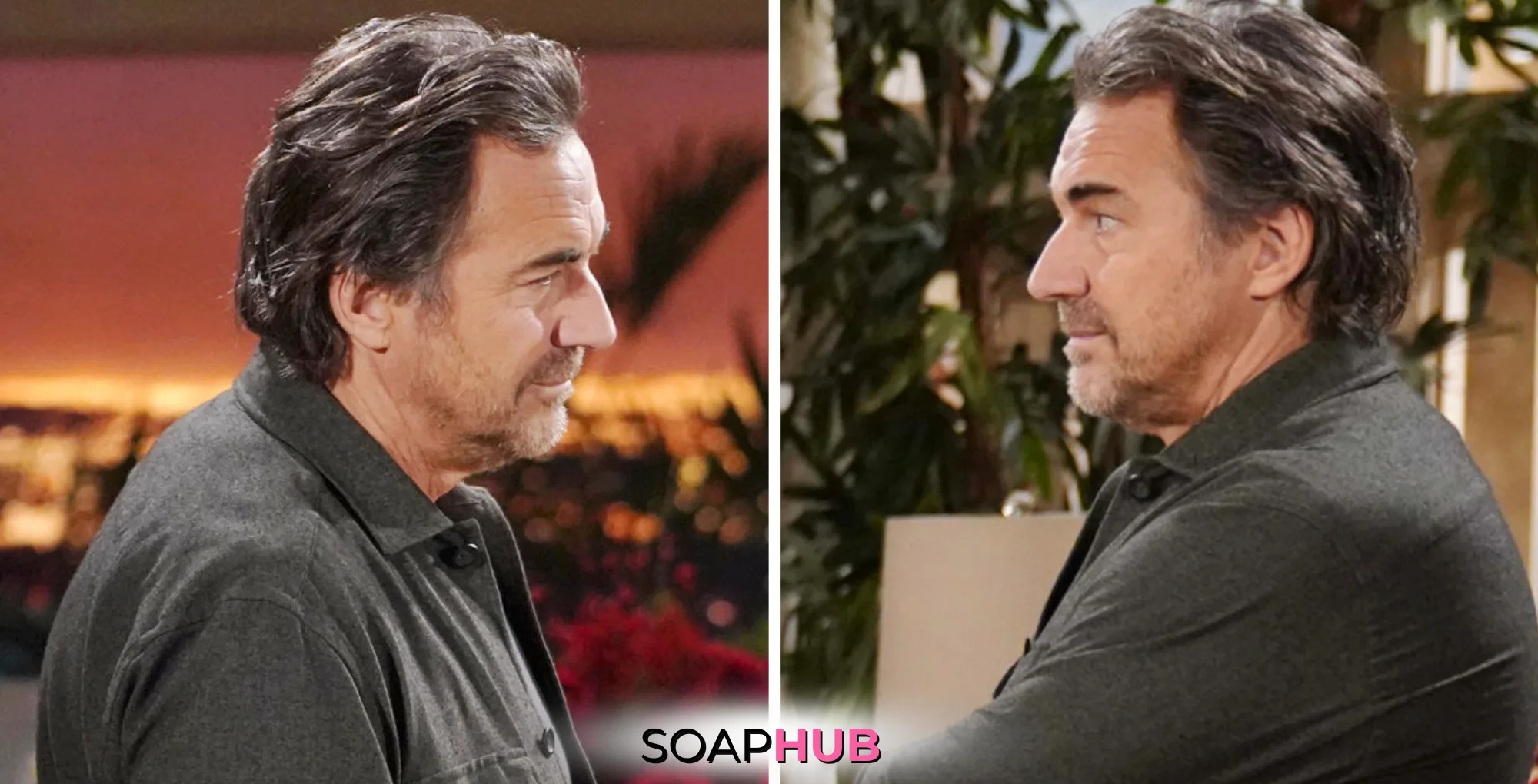 Bold and the Beautiful Spoilers for Friday, December 20, Episode 9427 Feature Ridge with the Soap Hub Logo Across the Bottom.