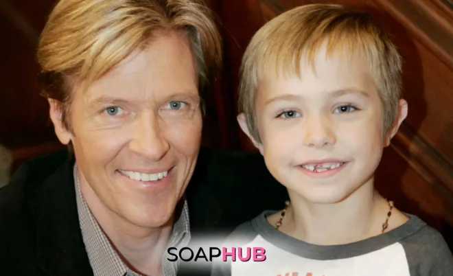 Bold and the Beautiful Nick and Jack Marone with the Soap Hub logo.