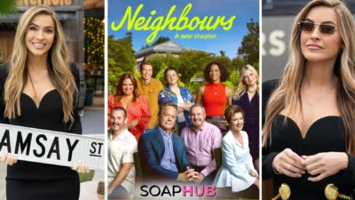 Soap Alum and Selling Sunset Star Chrishell Stause Made Her First Neighbours Appearance