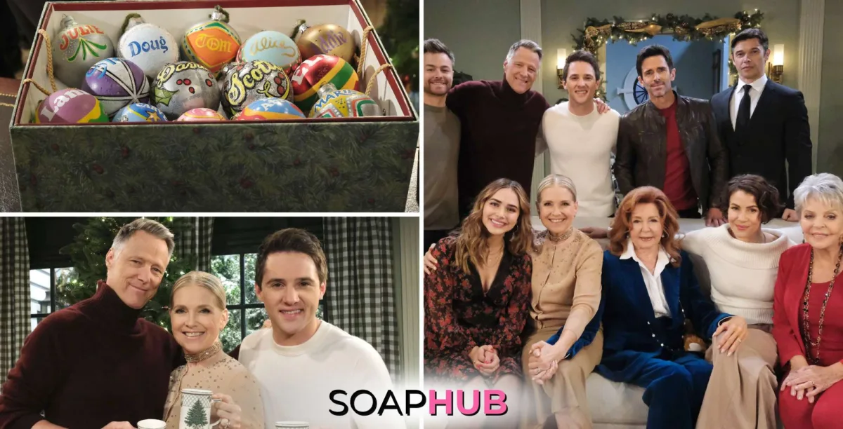 Days of our Lives Christmas Behind-The-Scenes with the Soap Hub logo.