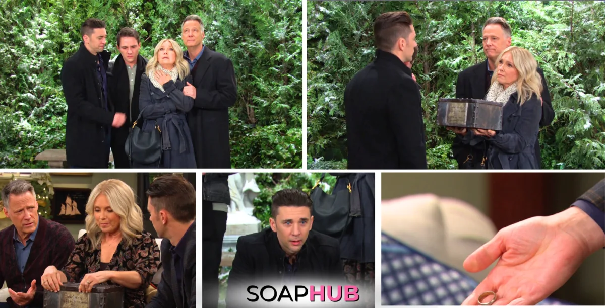 Collage of the Wednesday, December 18 episode of Days of Our Lives, with Soap Hub Logo