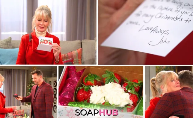 Collage of the Thursday, December 26 episode of Days of Our Lives, with Soap Hub Logo